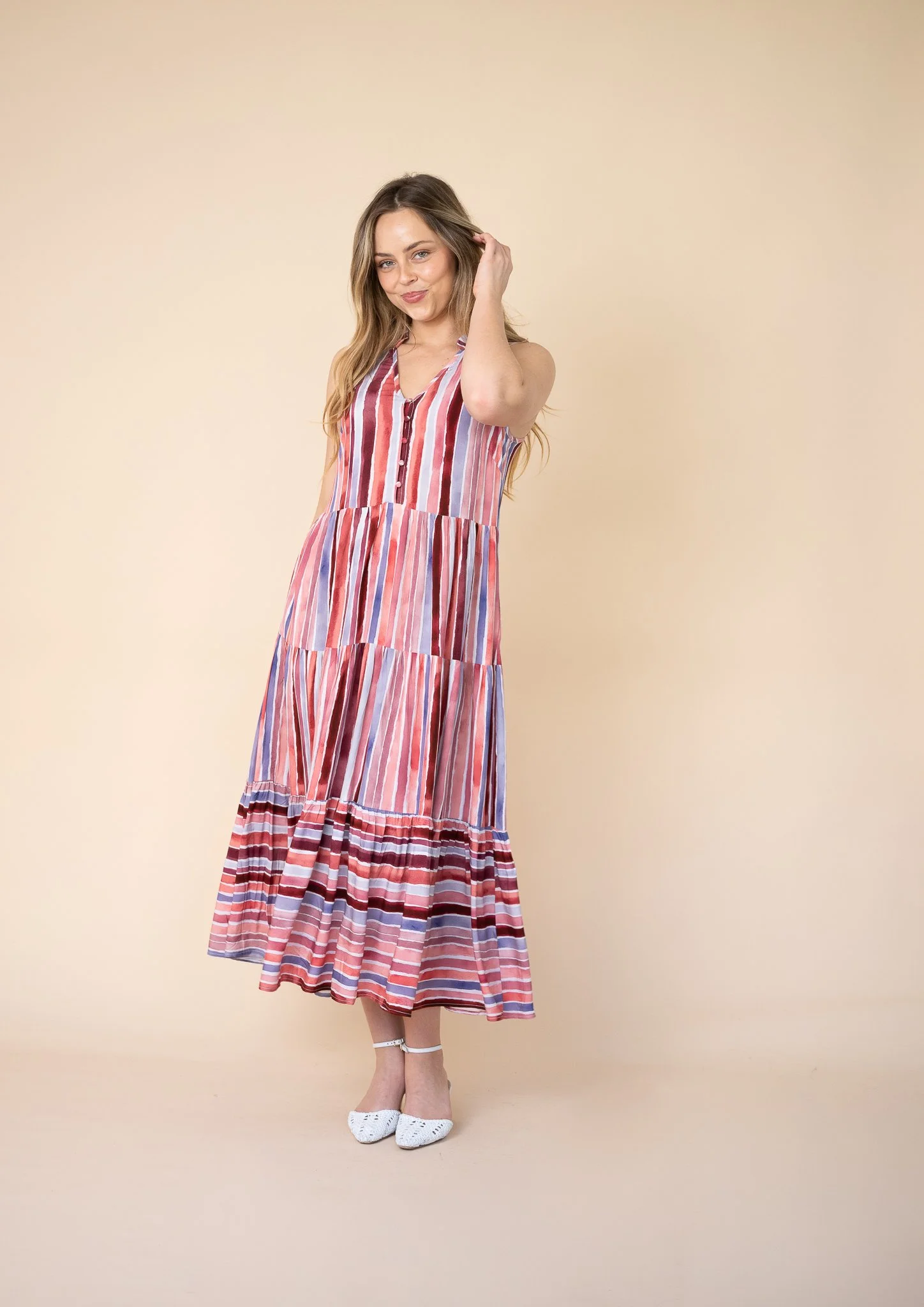 Code: D9315 | Pink | 8-18 | Viscose | 