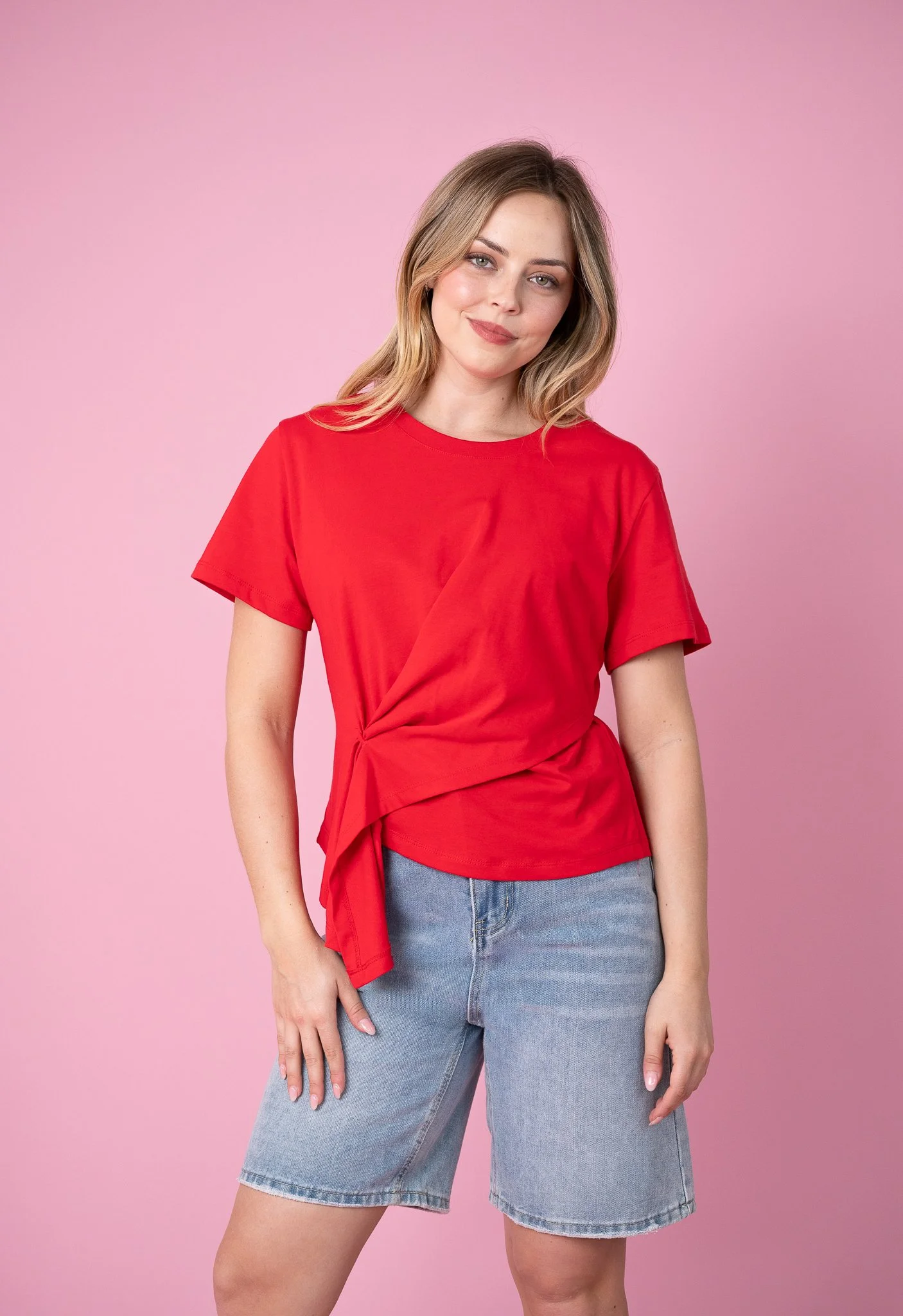 Code: T2090 | Red | 8-18 | Premium Cotton | 