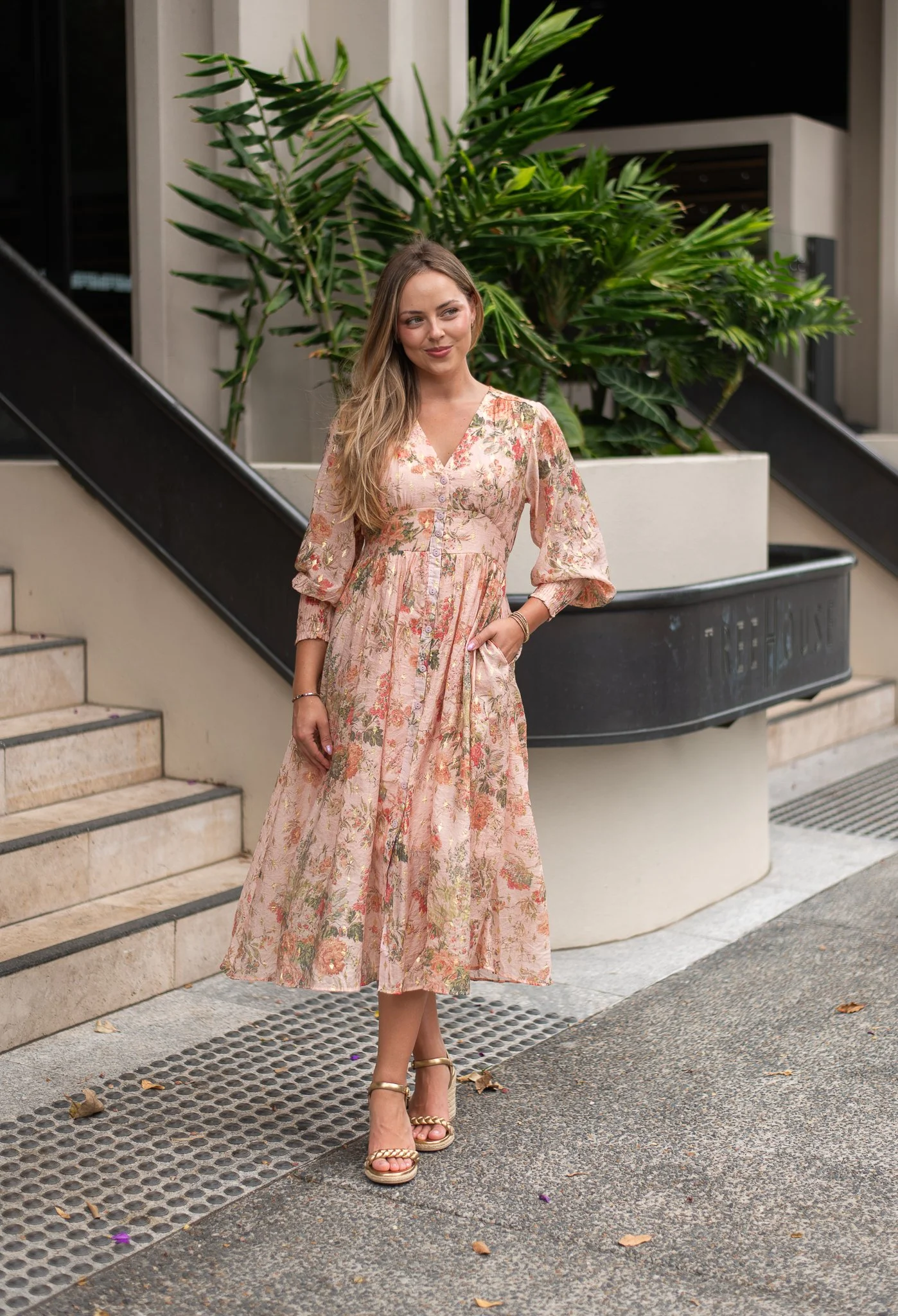 Code: D9009-6D | Pink & Beige | 8-18 | Viscose blend | COMING SOON