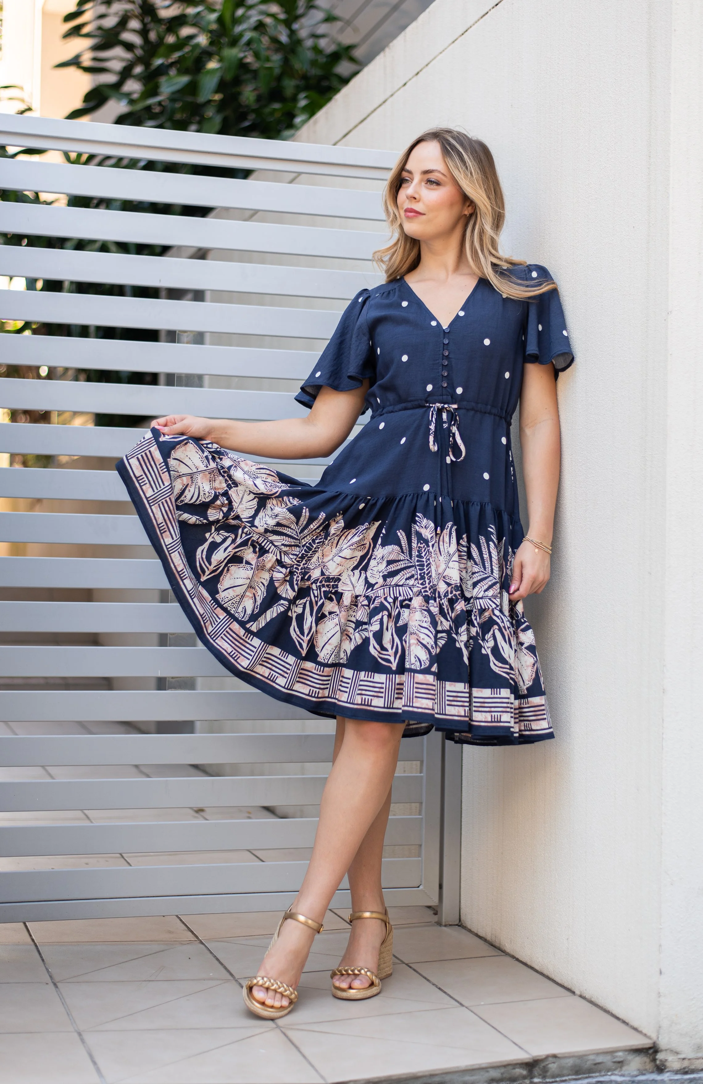 Code: D8634-2H | Sage & Navy | 8-18 | Viscose blend | COMING SOON