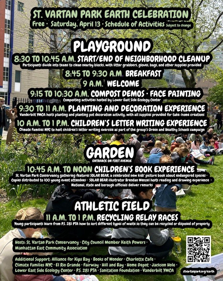 Are you ready for tomorrow's fourth annual St. Vartan Park Earth Celebration? 

Check out the event schedule for a look at some of the fun and educational activities. 

See you tomorrow!