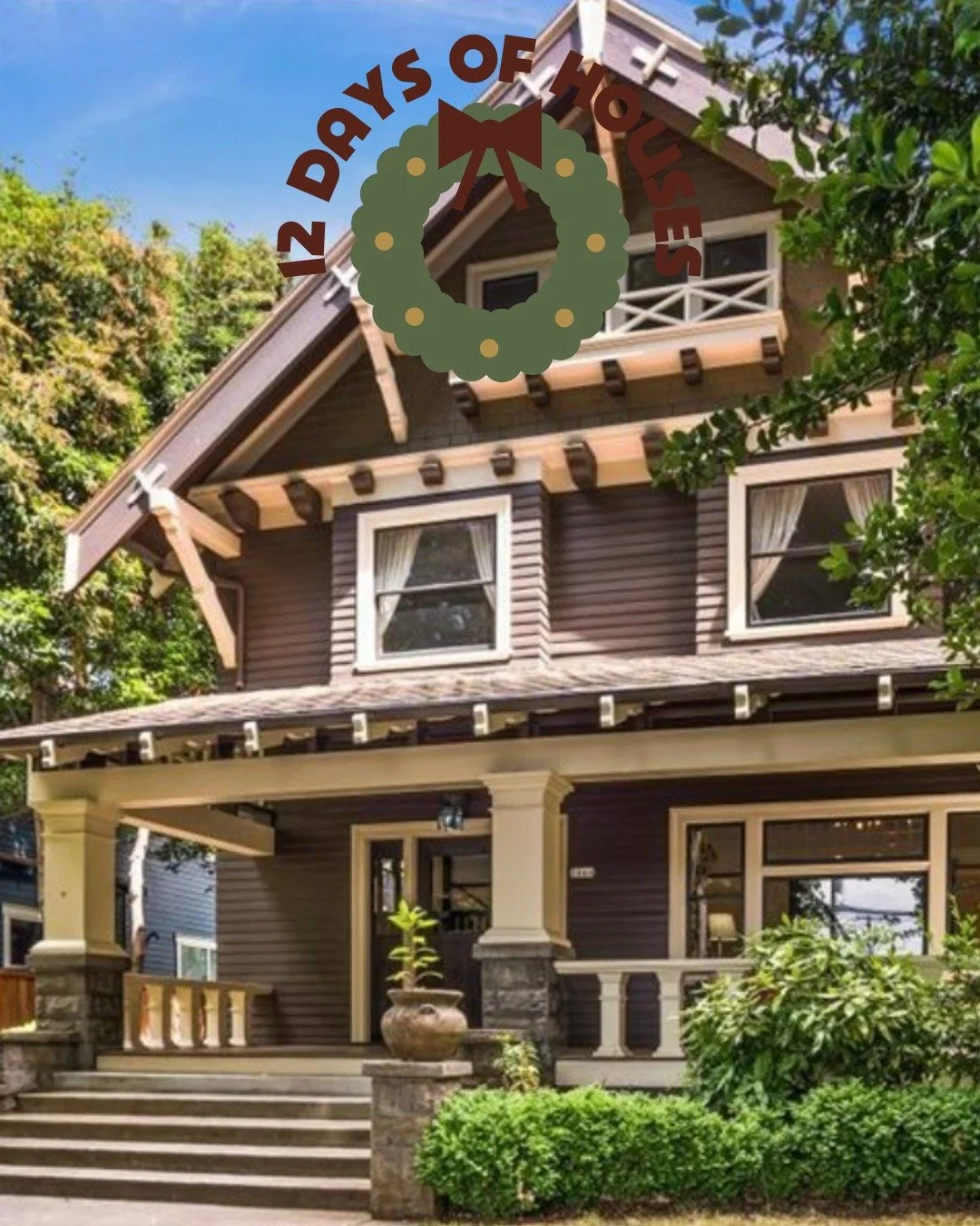 🎄TWELVE DAYS OF HOUSES🎄 
🎶On the second day of houses, my true love gave to me a 1910 Arts &amp; Crafts home with original woodwork and a large kitchen pantry.🎶
&bull;
Location aside, this historic home boasts 6 bedrooms, 5 baths, and a whopping 