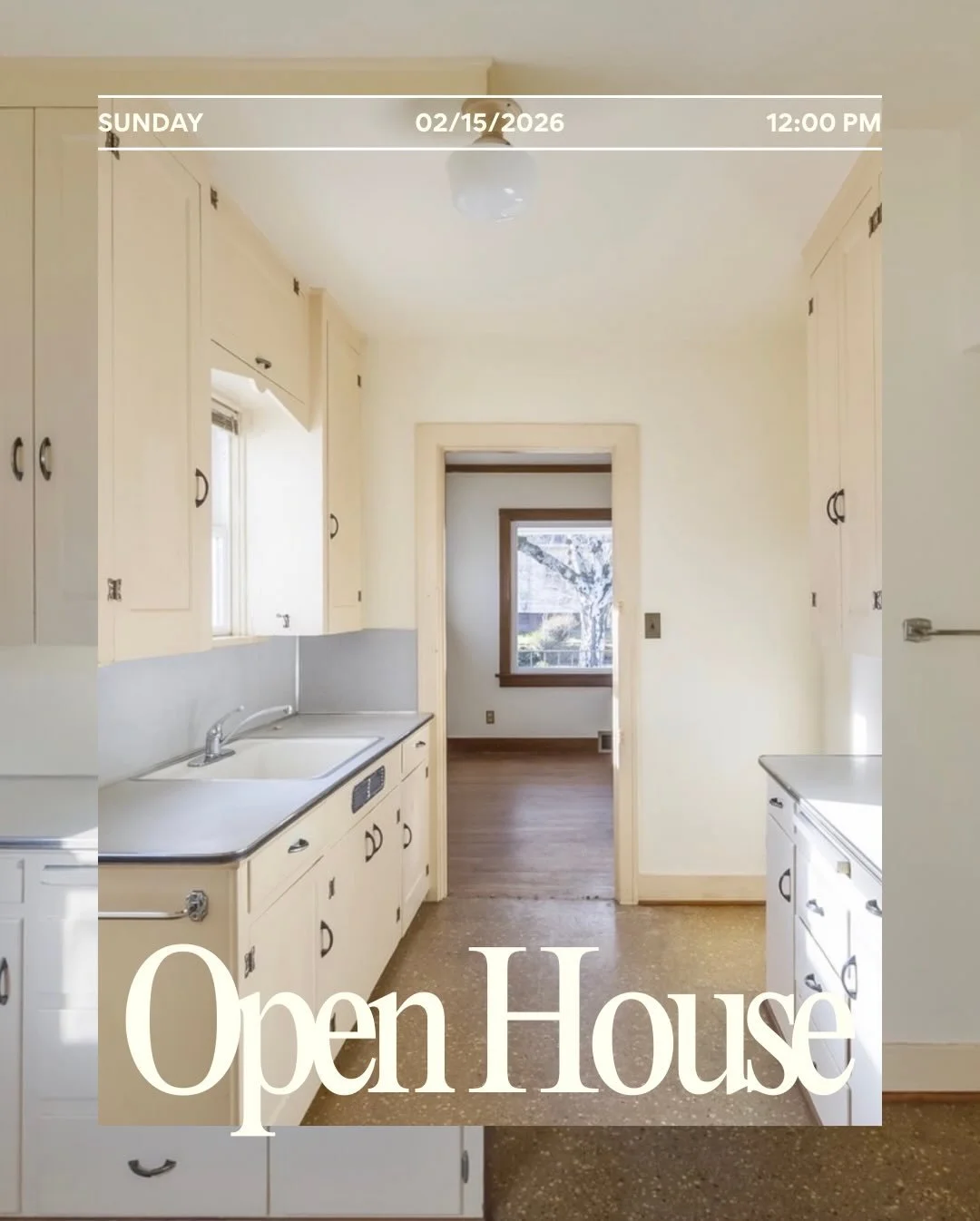 OPEN HOUSE 〰️ Join me this Sunday, 2/15, from 12-2 and leave your Valentine&rsquo;s Day hangover at the door as you step inside this first-time-on-the-market 1930s 2-bed/1-bath bungalow. You will need all the space in your heart for this charming hom