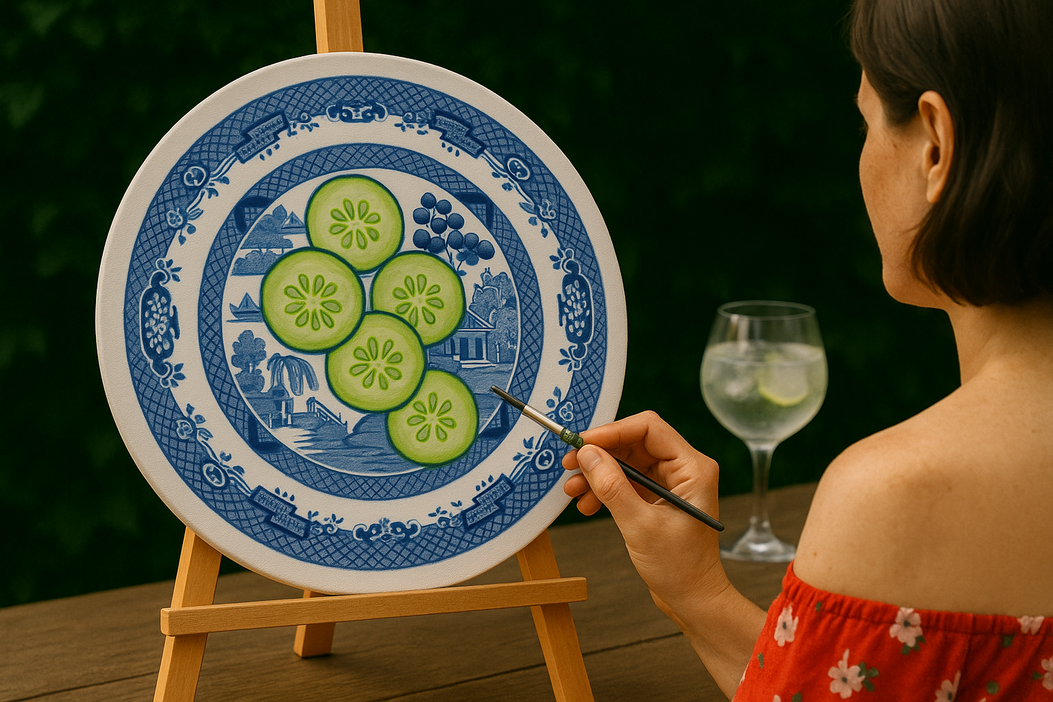 Willow Pattern and Cucumbers