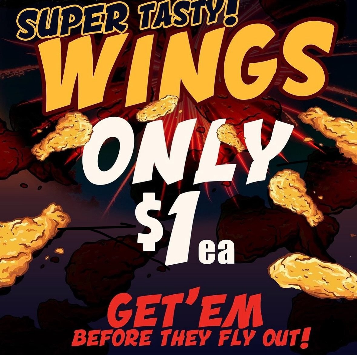 Weekdays before 5pm🔥
Get em before they&rsquo;re gone!🤯

#chickenwings #gregoryhills