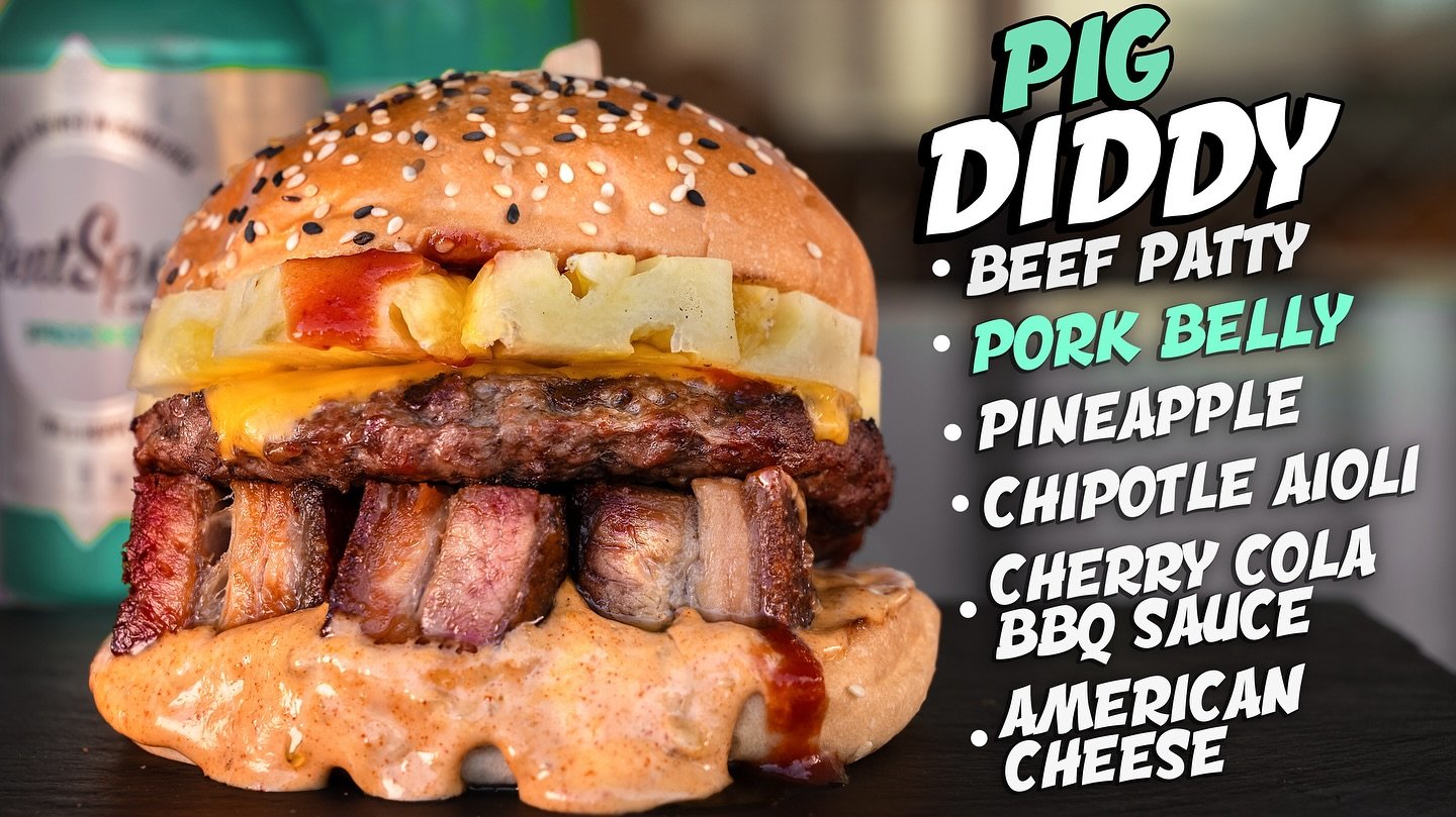 Pig Diddy 🐷🍔
Ooh that pork belly 👌
Try it now. For one week only. 

#burger #gregoryhills