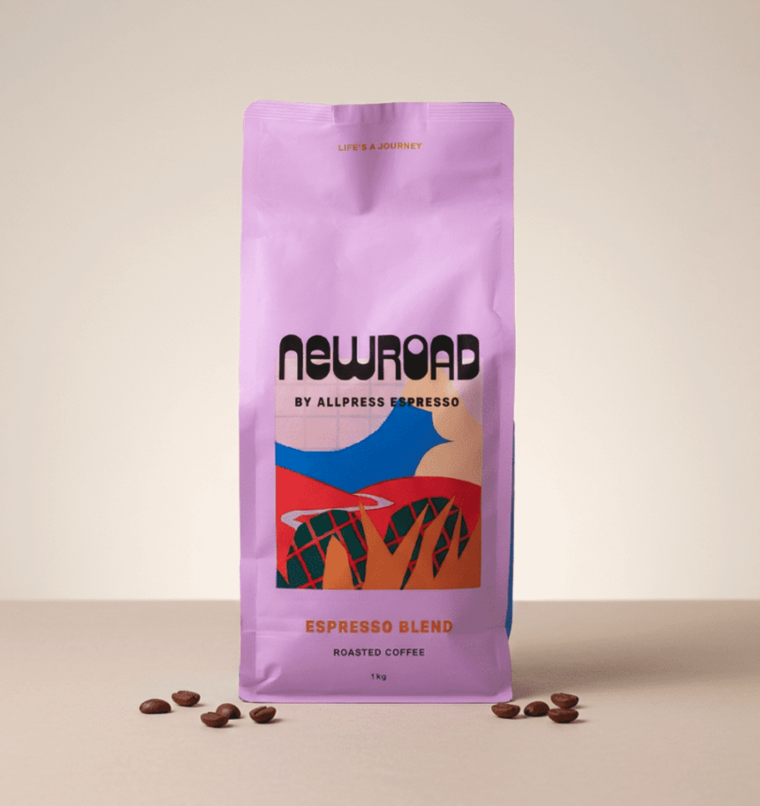  
 ALLPRESS new road 
 New Road by Allpress is a specialty 100% Arabica espresso blend. Sourced from Brazil and Honduras, it offers a big, bold, and smooth flavour profile with prominent tasting notes of chocolate, nuts, and caramel.