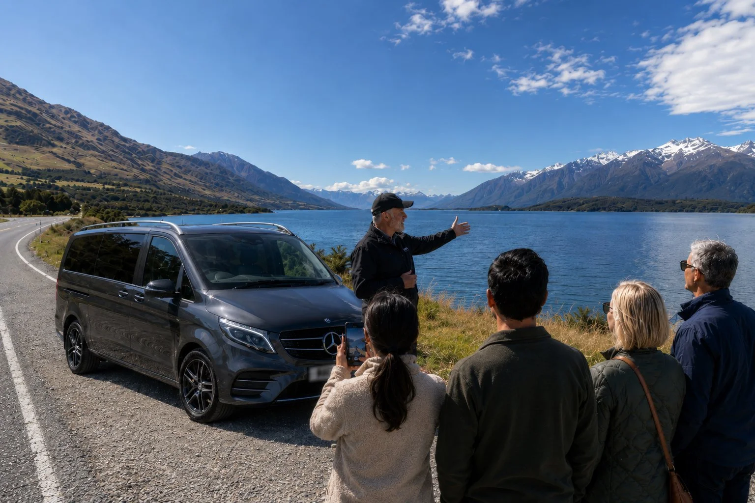 New Zealand Tour guide show New Zealand Nature to clients