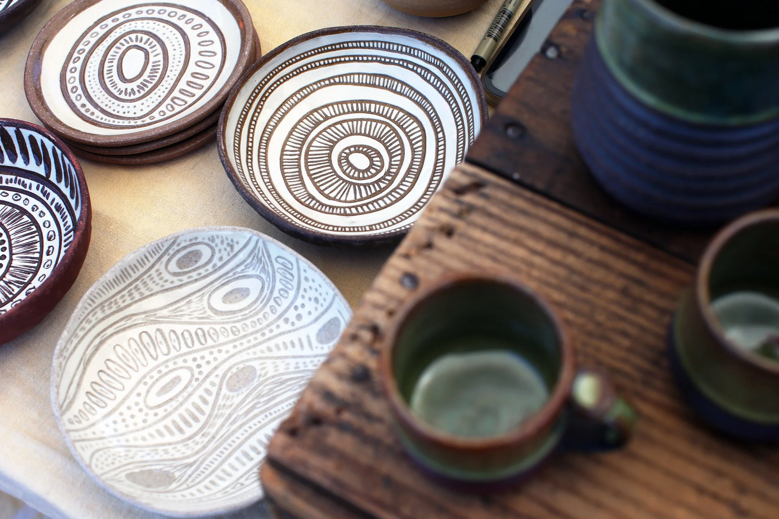 Stubborn Dog Ceramics at the Makers Market at Rambling Peaks Festival, Photo by Jenn Whitney