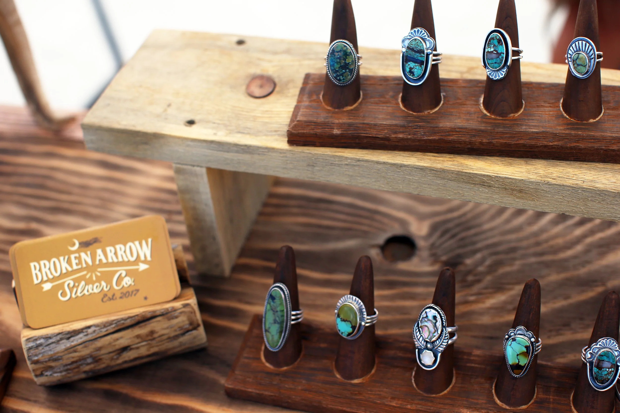 Broken Arrow Silver Co. at the Makers Market at Rambling Peaks Festival, Photo by Jenn Whitney