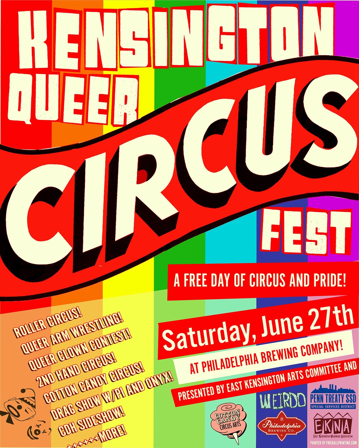 Hi friends!
Join us for the second annual Kensington Queer Circus Fest! A free celebration of queer joy, circus arts and community. A vibrant celebration! A joyful space! Something truly magical and well&hellip; FUN! 
Look at all this stuff:
🤡 @roll