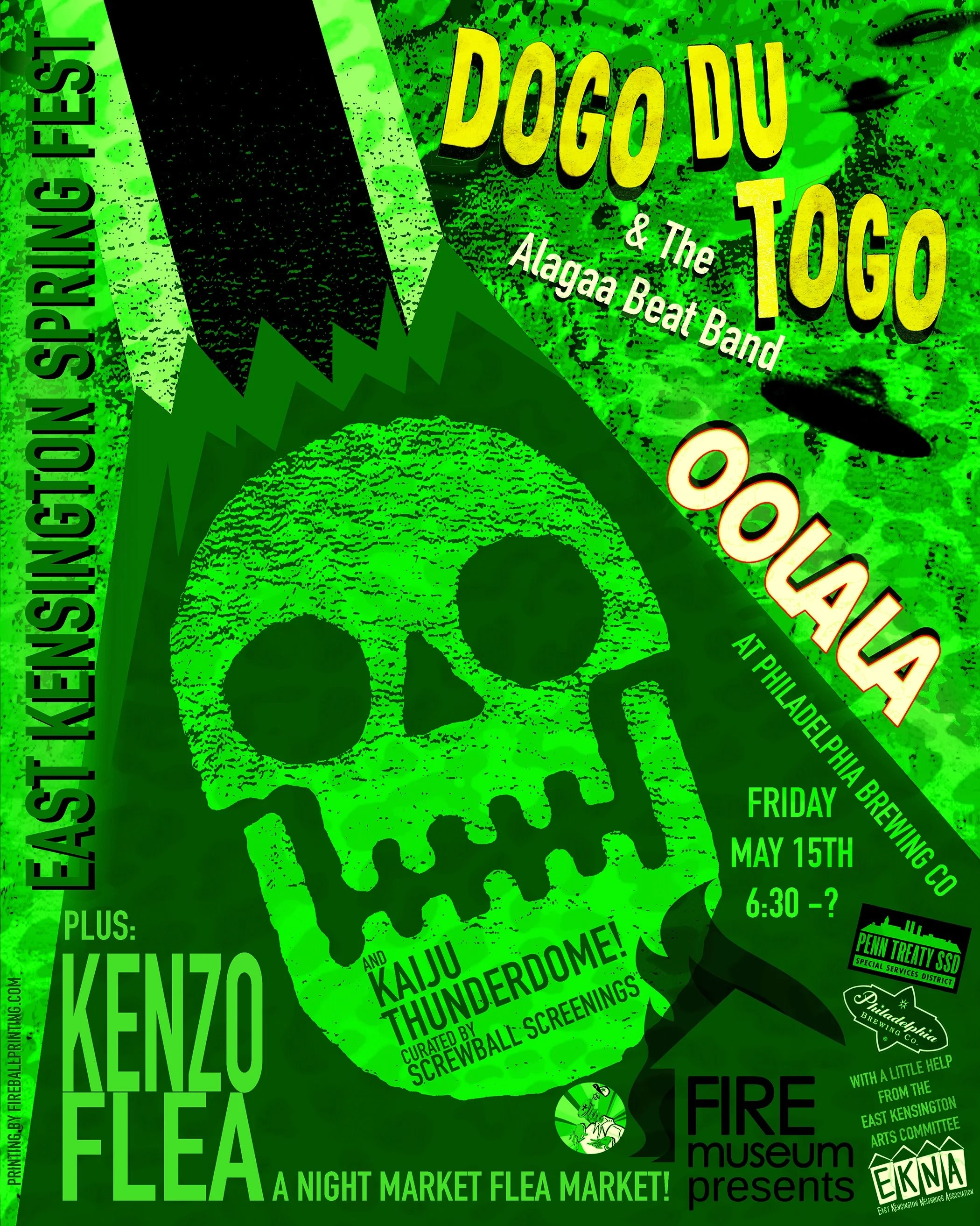 A FEW UPDATES!
EAST KENSINGTON SPRING FEST!
FRIDAY NIGHT, May 15th!
6:30 - ?
@philadelphiabrewing

BANDS IN THE COURTYARD!
Beach Cheetah&nbsp;@beachcheetah&nbsp;got sick! They won&rsquo;t be playing anymore. 
Lucky for us OOLALA @oolalarockroll is se