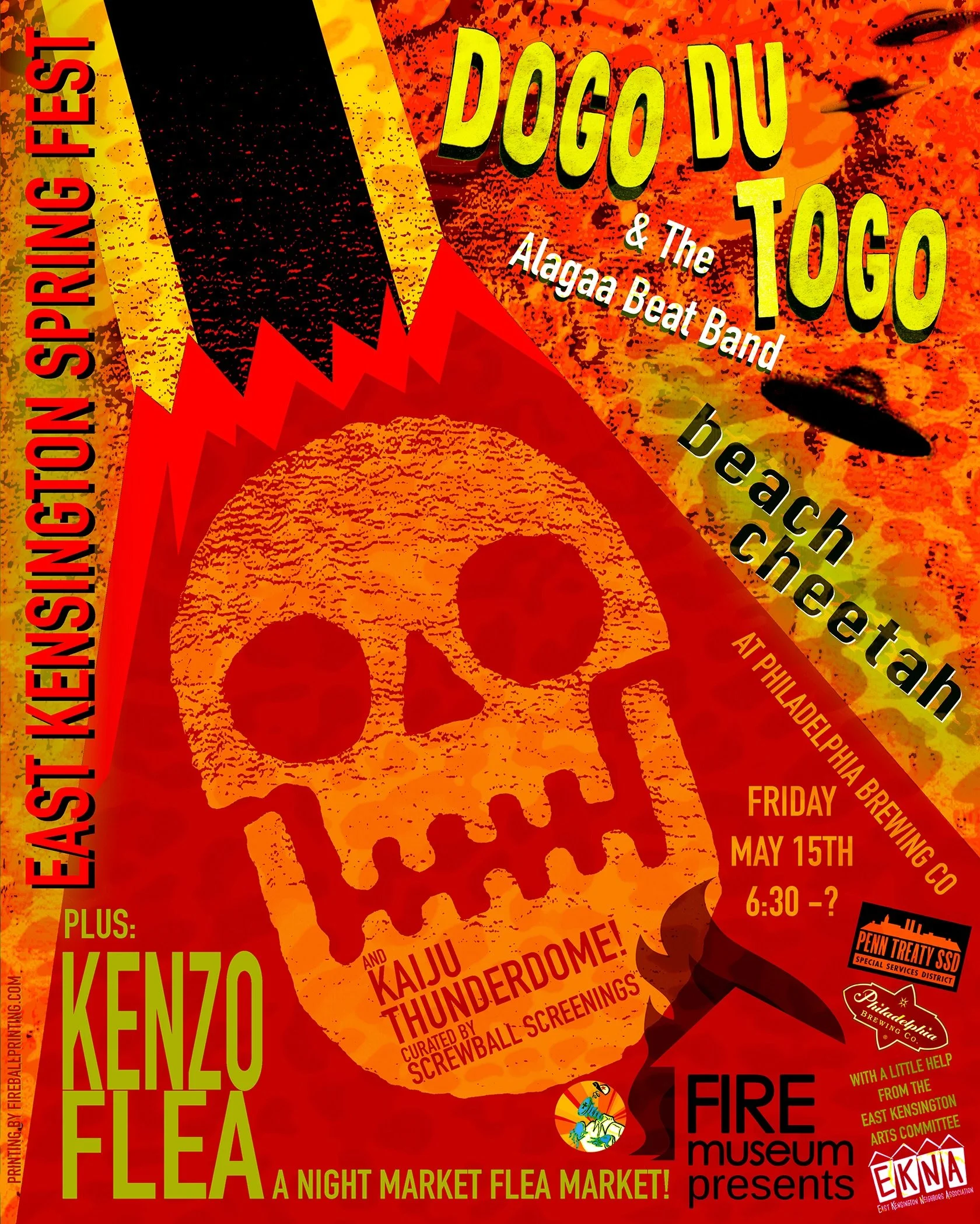 🔥🔥🔥🔥🔥🔥🔥🔥🔥🔥🔥
EAST KENSINGTON SPRING FEST!
FRIDAY NIGHT, May 15th!
6:30 - ?
@philadelphiabrewing

BANDS IN THE COURTYARD!
@fire_museum_presents&nbsp;is bringing Dogo Du Togo &amp; The Alagaa Beat Band!&nbsp;@dogodutogo
A Togolese dance party
