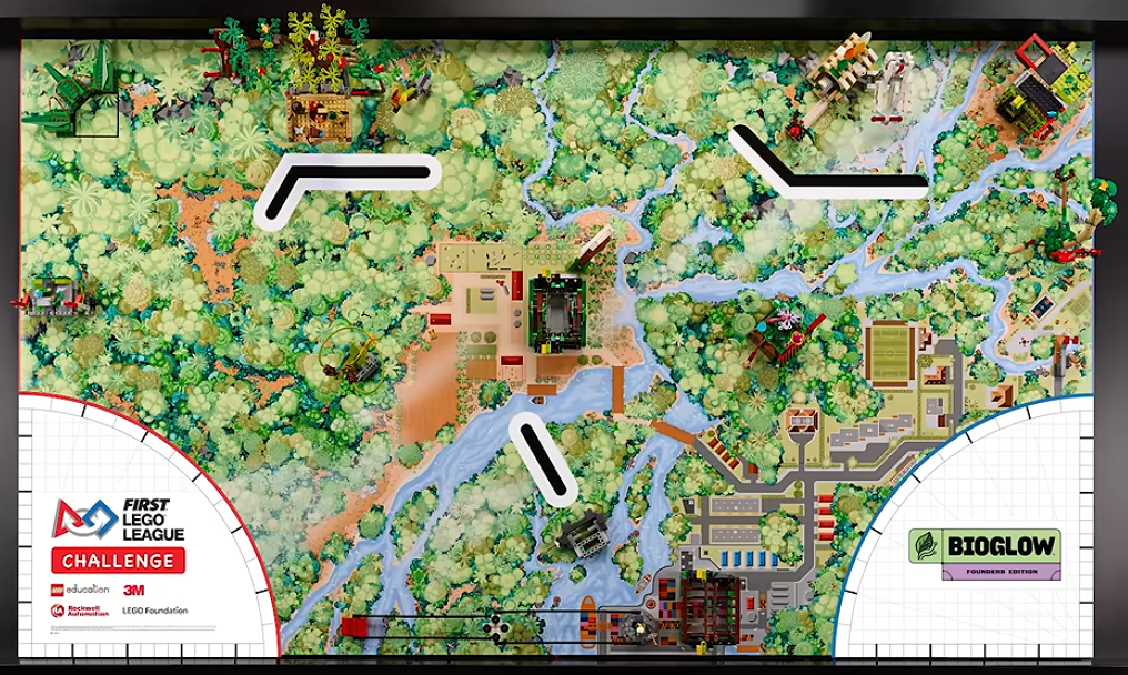 BioGlow Robot Game Map