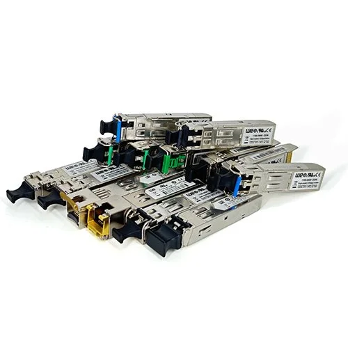 Fibre and copper SFP transceivers