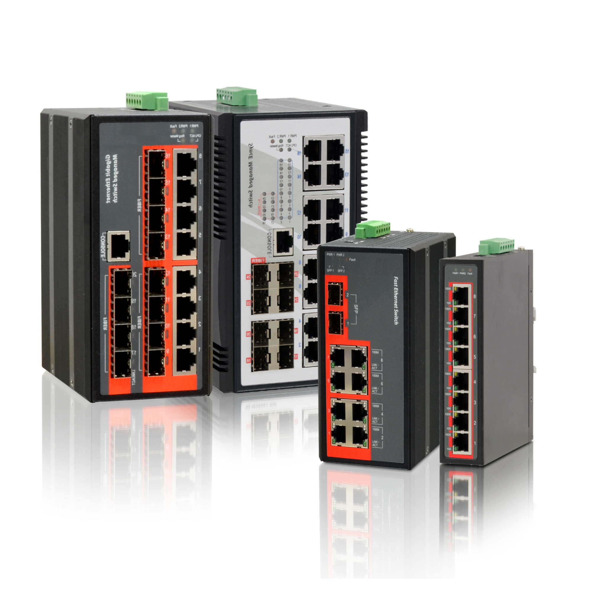 Industrial Ethernet Switches L3, L2 , Unmanaged , PoE , ruggedized for ...