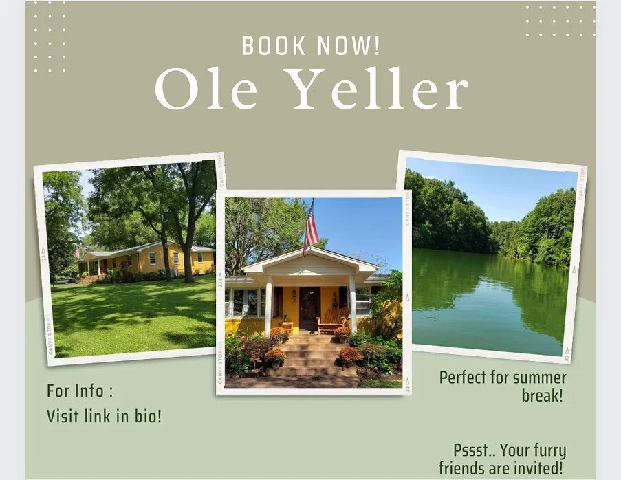Ole&rsquo; Yeller💛😍

Ready to book your summer or fall vacation? Ole&rsquo; Yeller is the perfect for a group of friends, family, or both! Whether your looking to spend time on the lake, fish or hike Ole&rsquo; Yeller is located in the heart of Ten