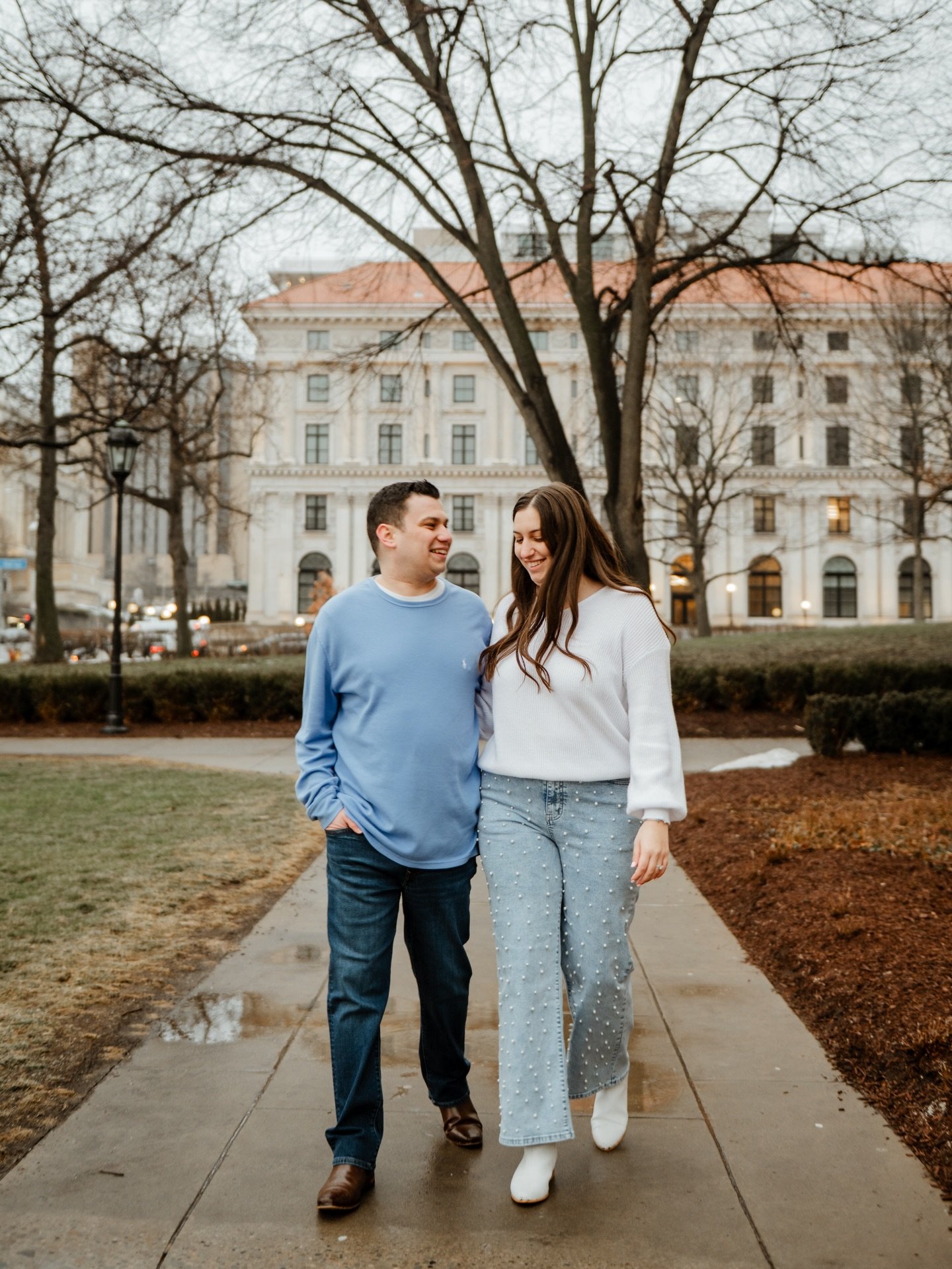 The cold air warmed up just long enough to capture these two.