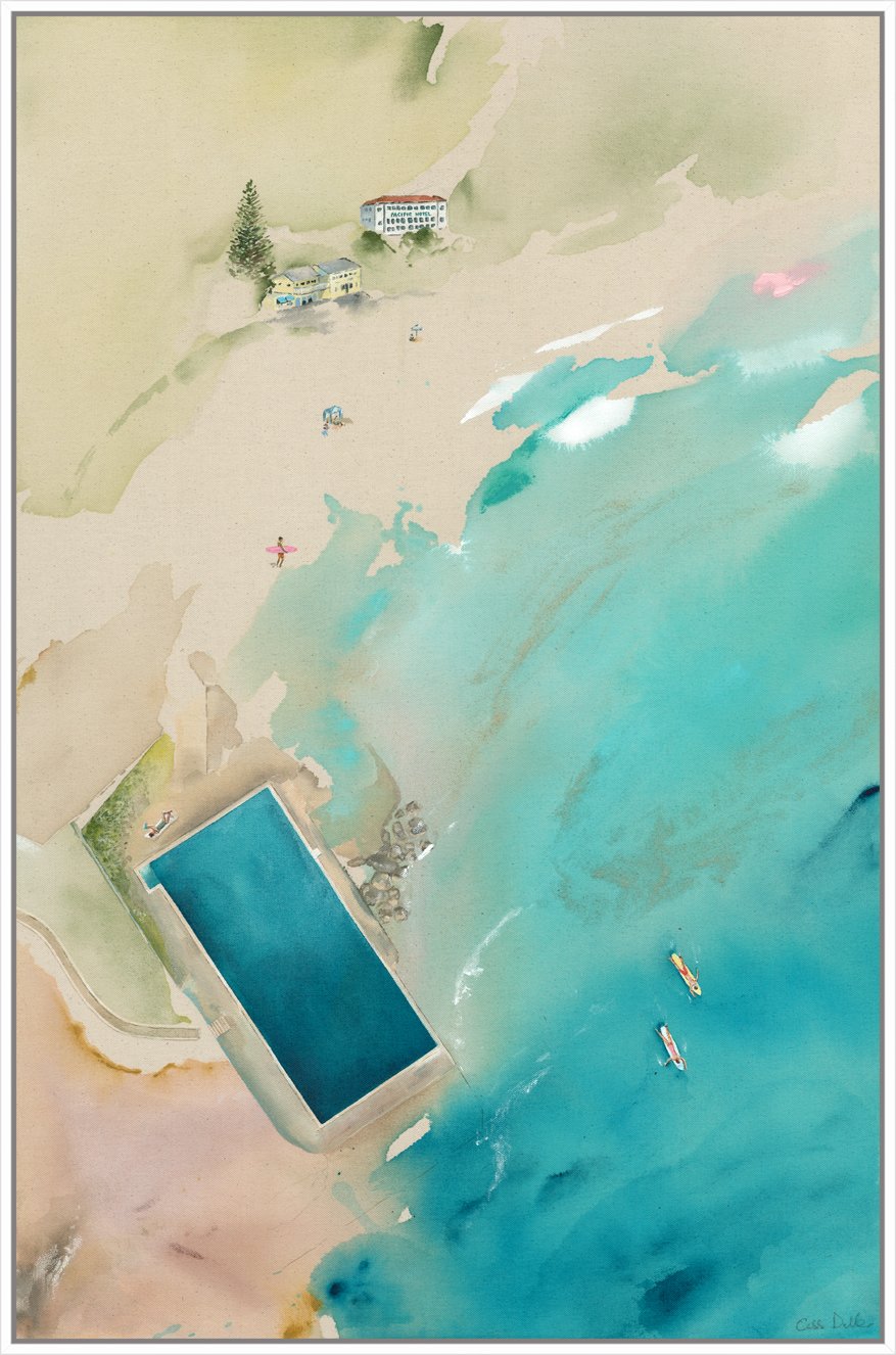 Yamba Beach_Canvas_White Frame.jpg