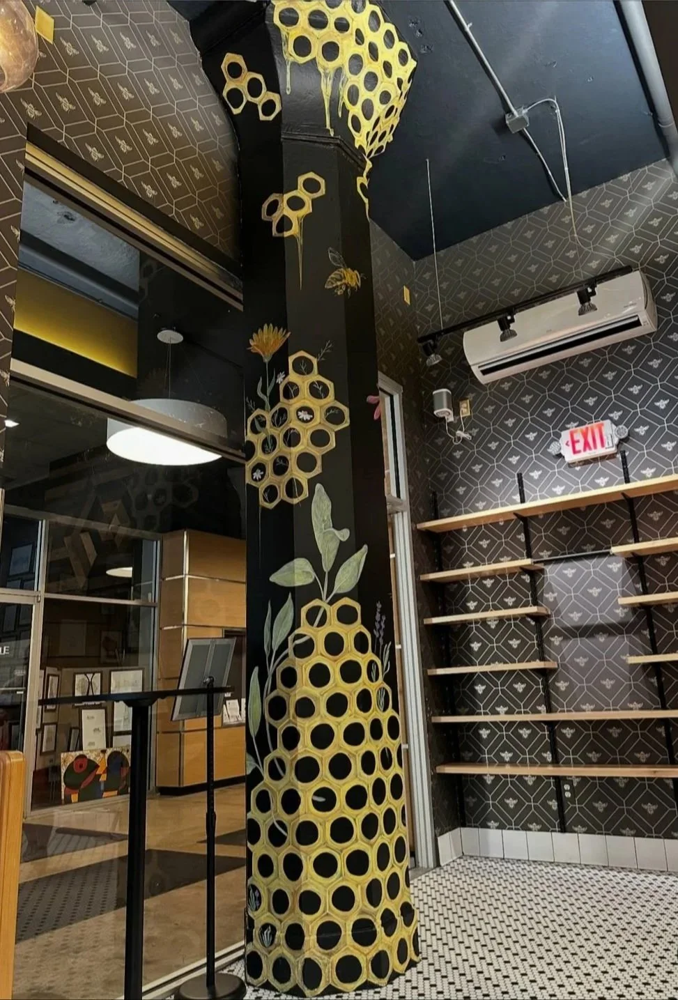 Marshall Building - Honey Bee Sage Mural