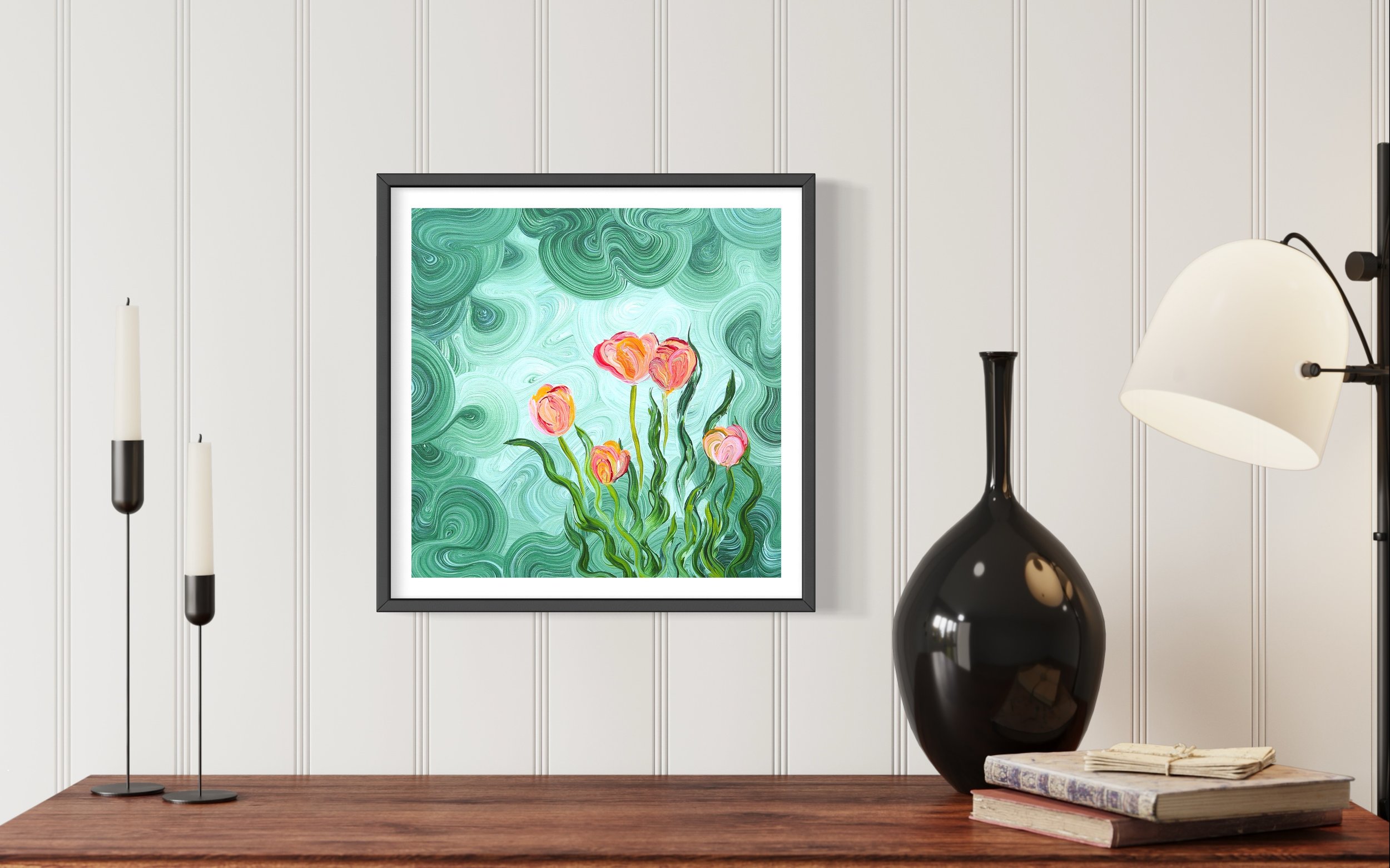 Two Little Koi Large Art Print — Katie Over
