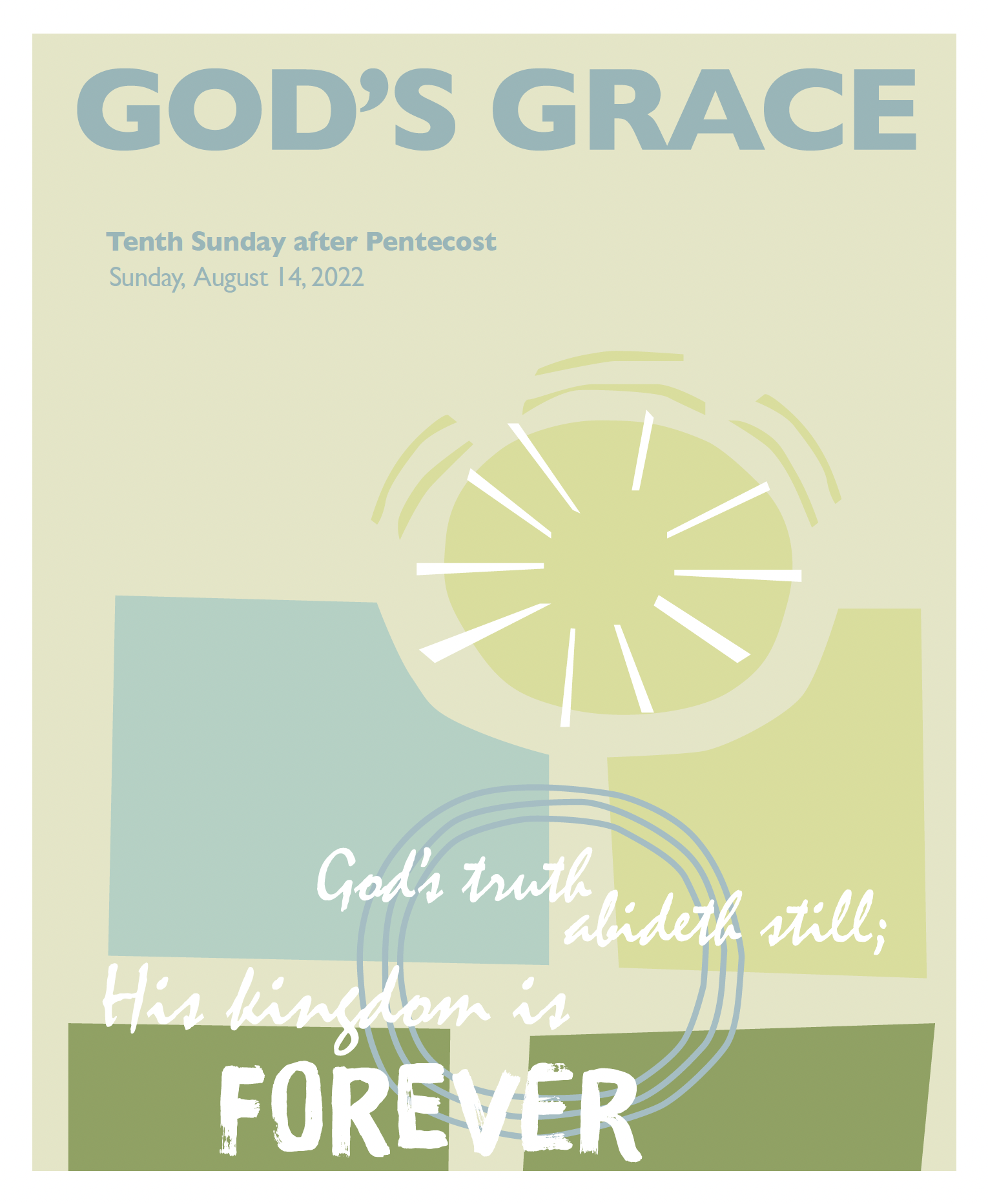 Sunday, August 14, 2022