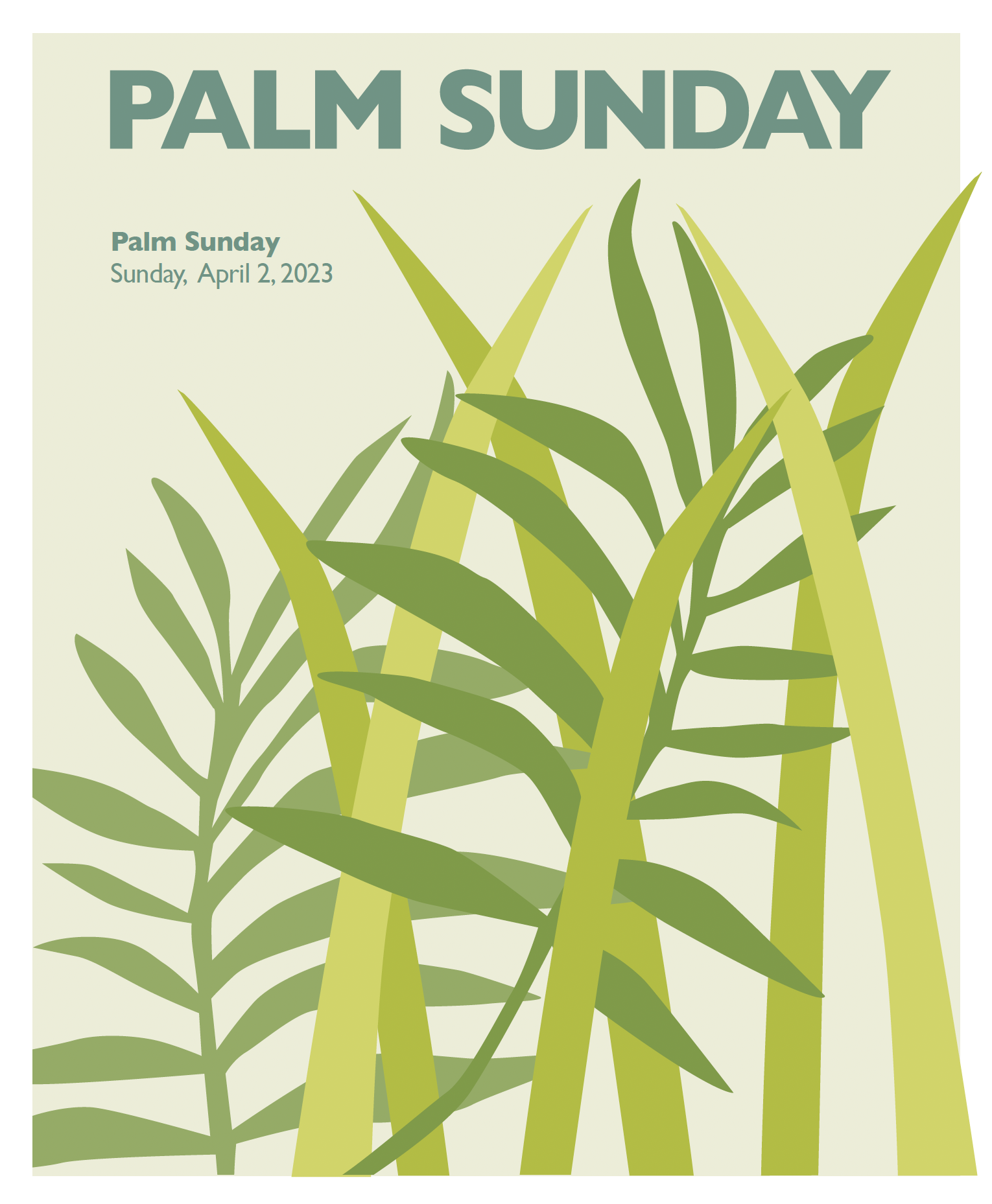 Sunday, April 2, 2023