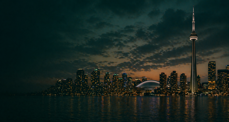 Toronto waterfront at dusk — Buying Real Estate in Toronto