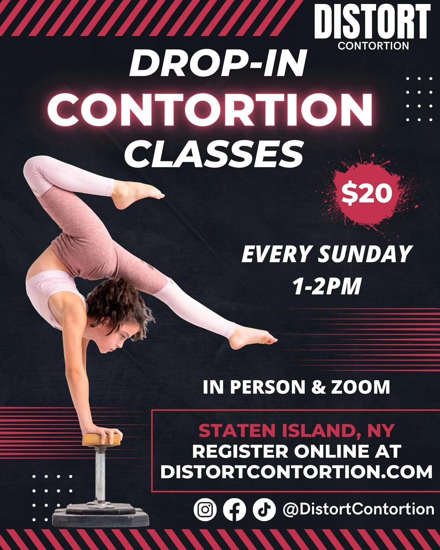 Drop in contortion classes EVERY Sunday in Staten Island NY! Visit our website for more information. 

📸 @reneechoiphotography 

#distortcontortion #distort #contortion #contortionist #contortionists #contortionclass #statenisland #acrobat #acrobati