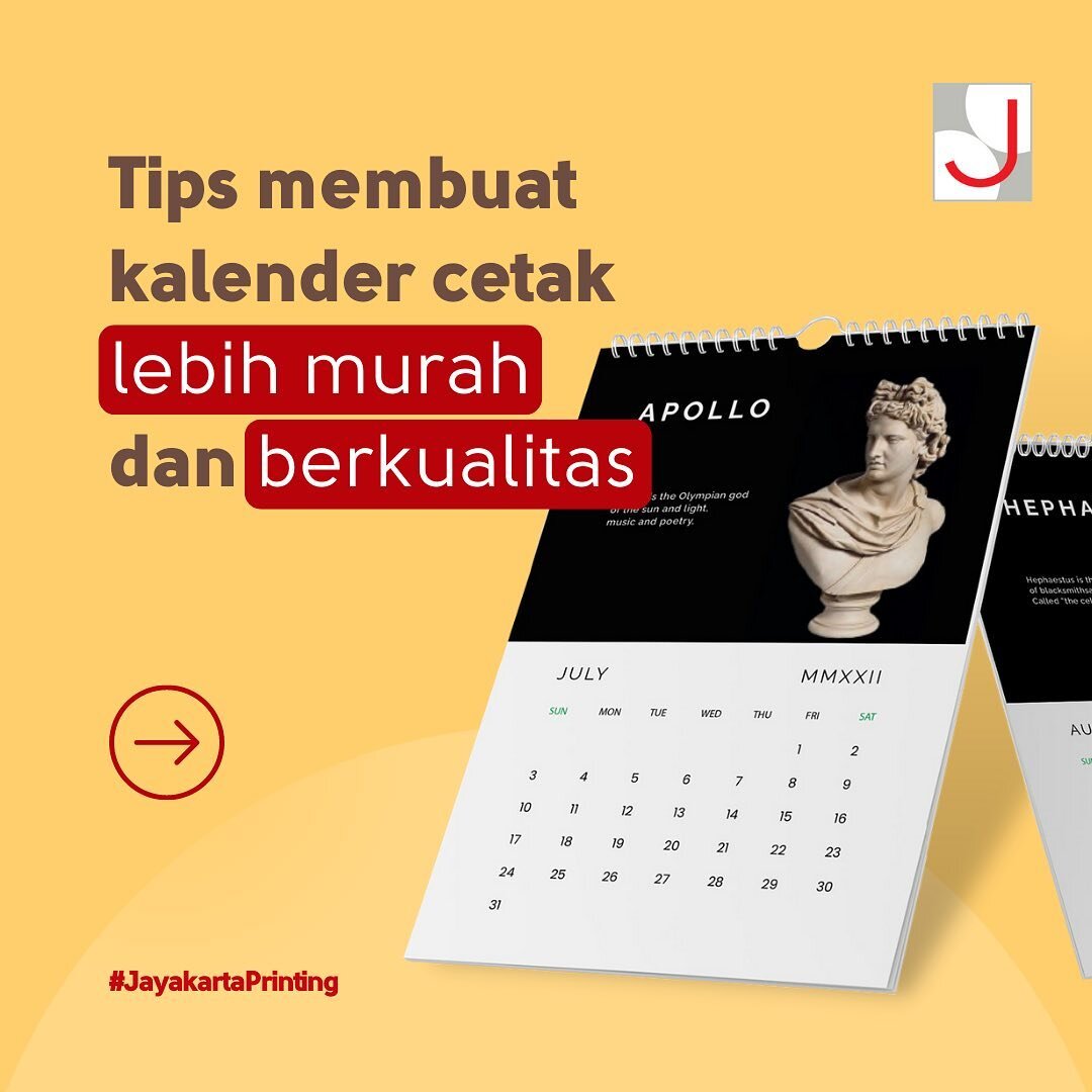 Ingin membuat kalender murah, tapi tetap berkualitas bagus? Apakah dengan kertas yang lebih tipis, atau print bolak-balik ya 🤨

Yuk, langsung konsultasikan dengan tim kami, cek link di bio yaa!

#JayakartaAgungOffset
#SolusiCetakMudah