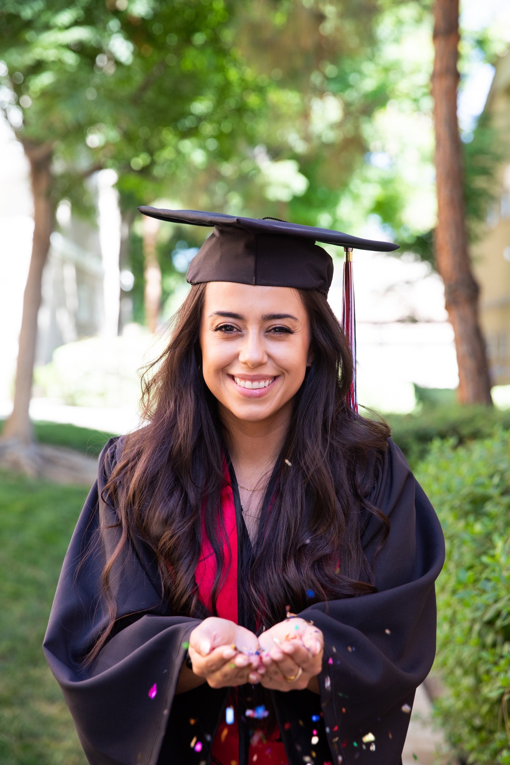 California College and Senior Graduation Cap and Cown Photographer