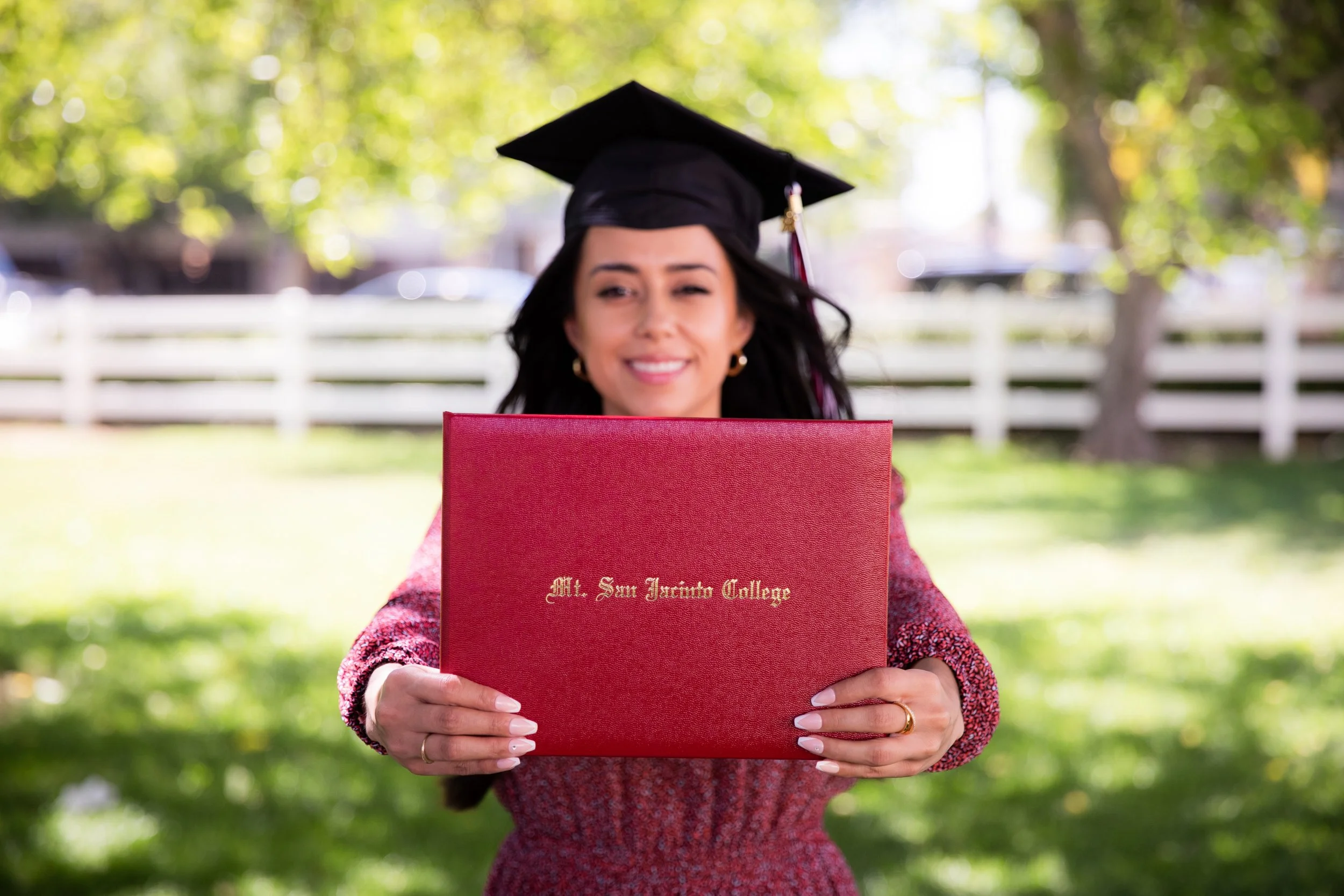 Mt. San jacinto college cap and gown session for m 