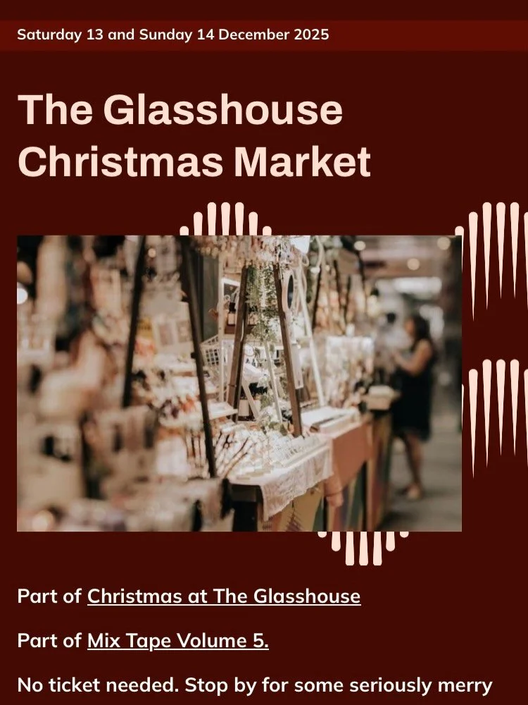 This coming weekend! I hope to see you there! @theglasshouseicm
