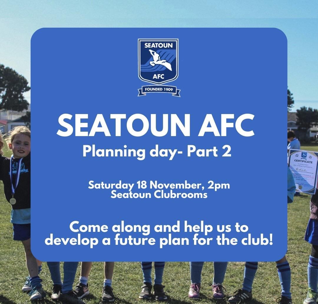 Come along to part 2 of our Seatoun Planning Day and have your say! 

Saturday 18th of November, 2pm at the Seatoun Clubrooms

See you there!