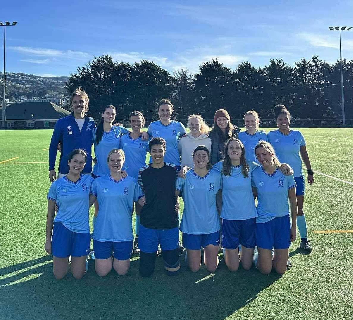 Our incredible Seatoun Shanties! Come down to Seatoun Park this weekend, watch them play and celebrate the milestone of 50 years of women&rsquo;s football at Seatoun! Sunday, 2pm 💙⚽️