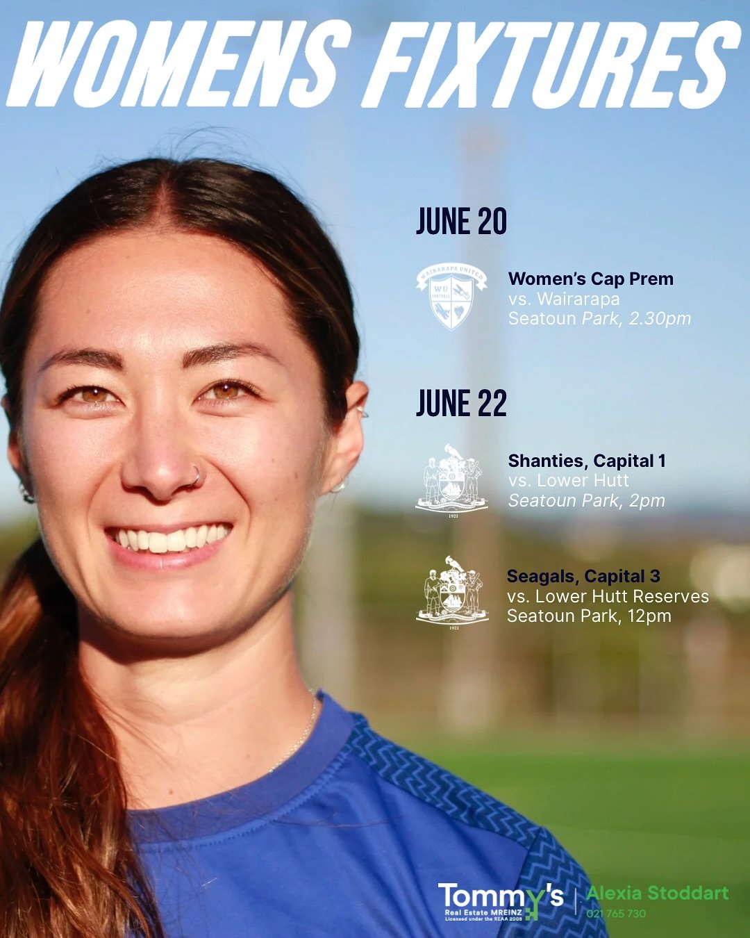 Get down to Seatoun park this weekend, we&rsquo;ll have food and drink and lots of fun things happening around the women&rsquo;s games to celebrate 50 years of women&rsquo;s football at Seatoun!