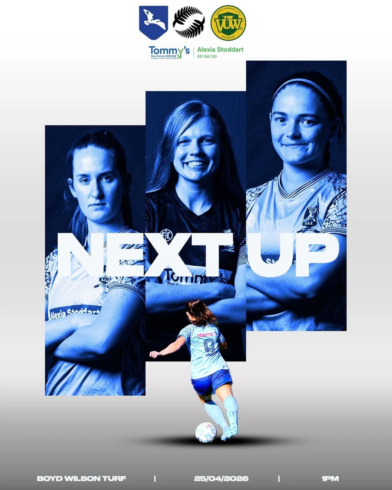 Next up! 🔵⚪️
Another big challenge incoming.

📍 Boyd Wilson Turf
📅 25/04/2026
⏰ 1PM

Get down and support the team 💪

#nextup #upthetoun #wellingtonfootball