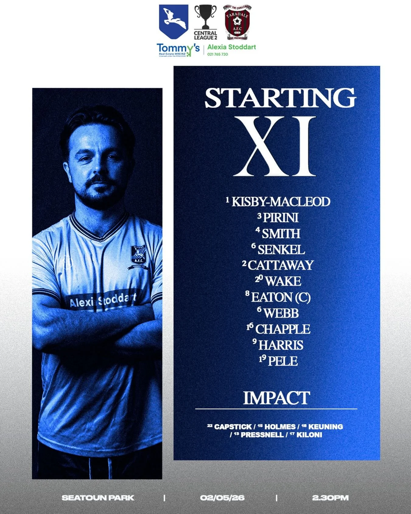 How we line up today #upthetoun