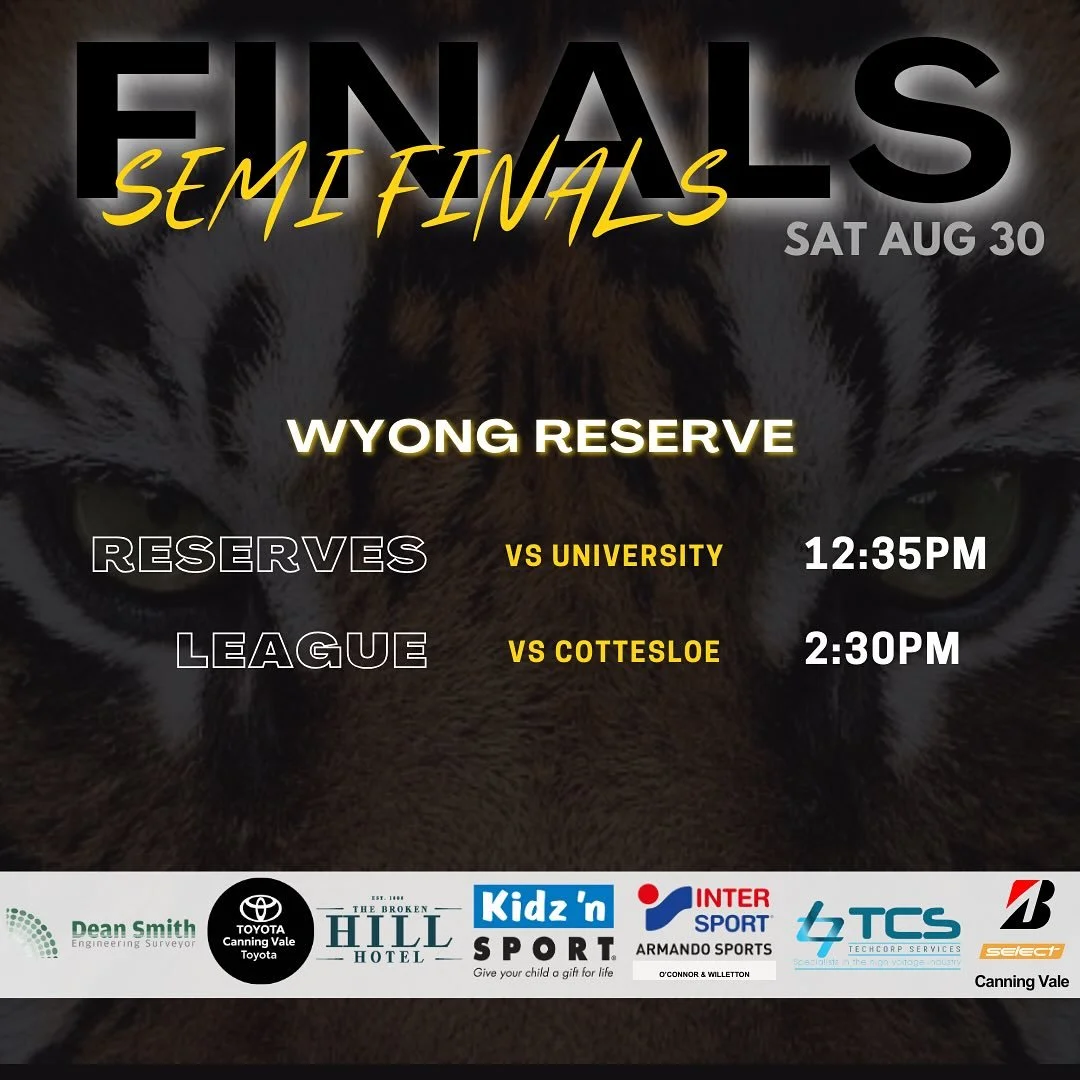 π― Semi finals week at Wyong π―
The winners of both semis head straight to the grand final, so make sure you get down early to cheer our men’s sides on. Let’s go πͺπΌ