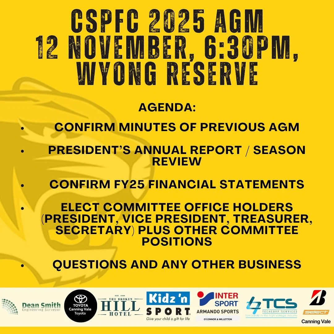 Notice of 2025 AGM - hope to see as many of you there as possible!