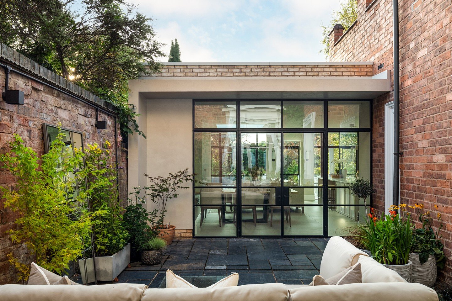 PROJECT | Great to see photographs of one of our completed projects in Birmingham. The project was developed in conjunction with @cream_and_black interior designer. The design combines a contemporary brick with Micro Cement and Crittall glazing. The 