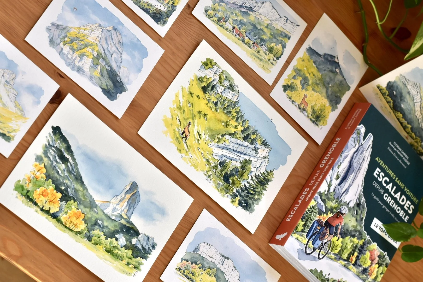 Paysages de montagne à l’aquarelle