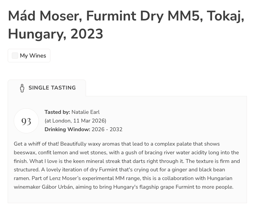 DECANTER | MM5 2023 93/100