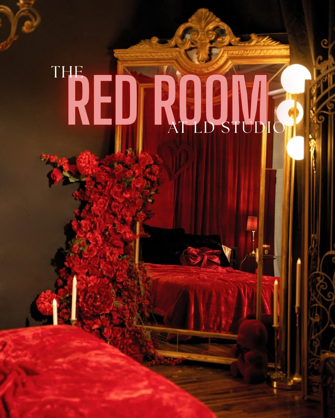The Red Room available now through the end of February💋 booking link is in the bio &hearts;️