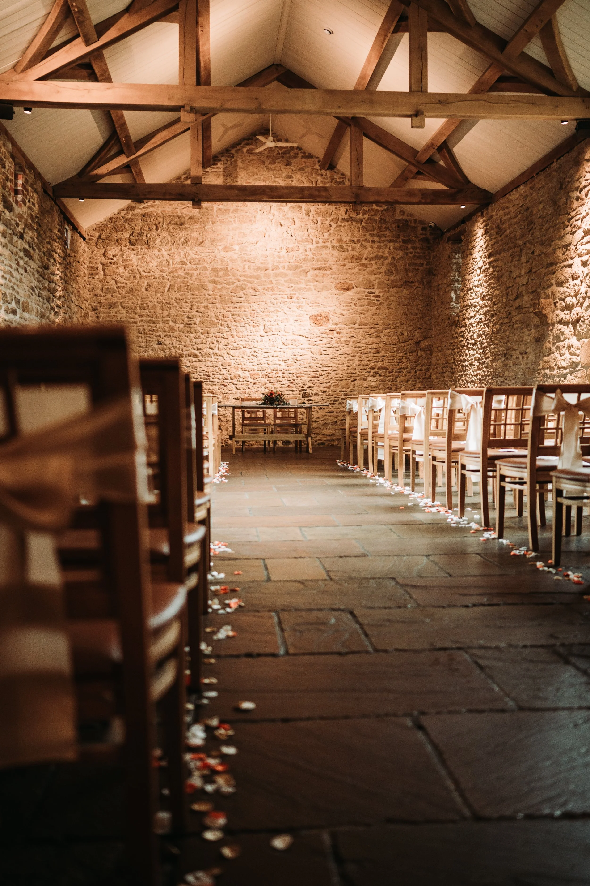 Dodford manor ceremony wedding setup