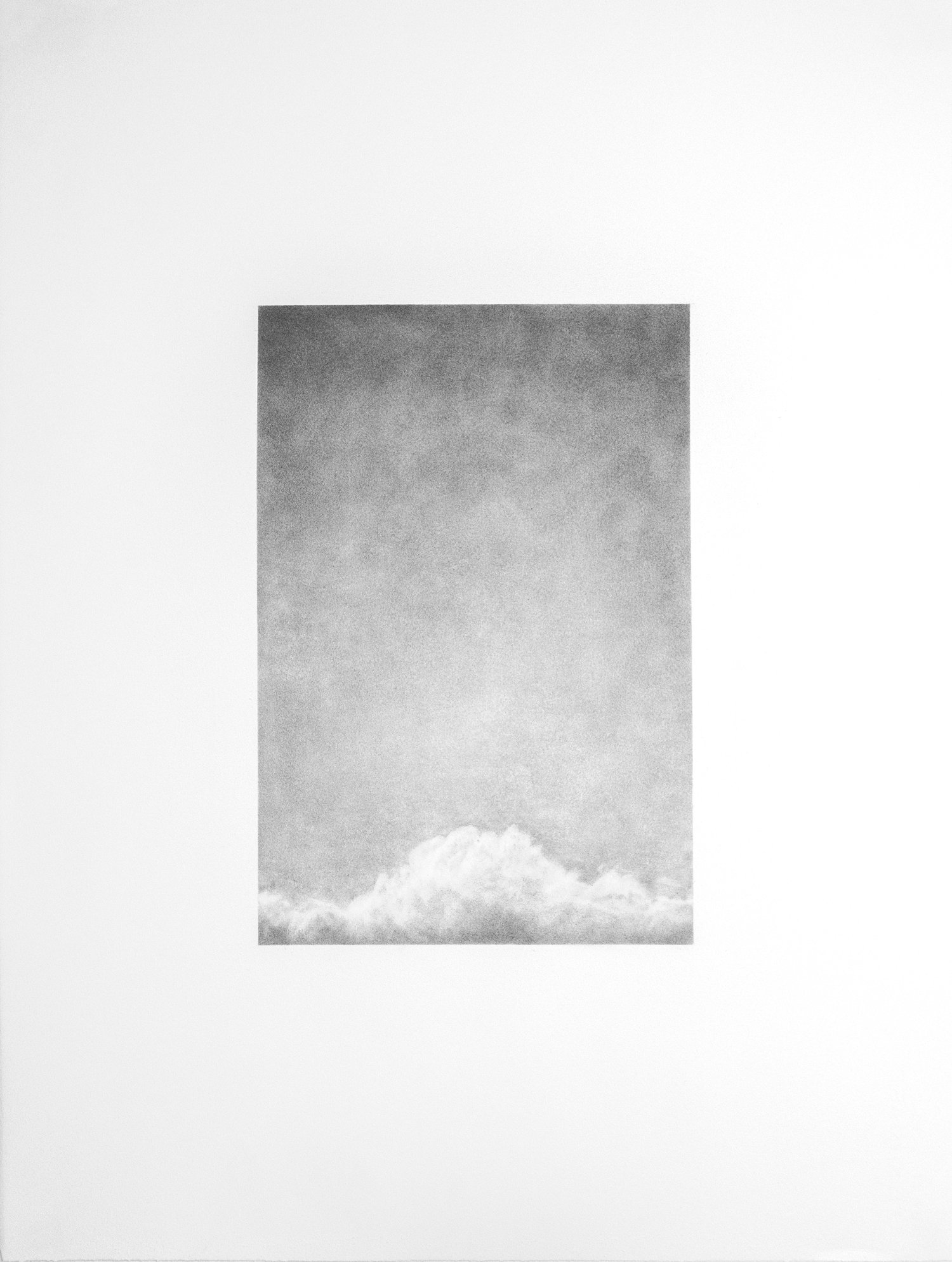   John MacConnell,  Clouds  (Fire Island Pines 2), 2020, graphite on Rives BFK, 30"x22"   Inquire  