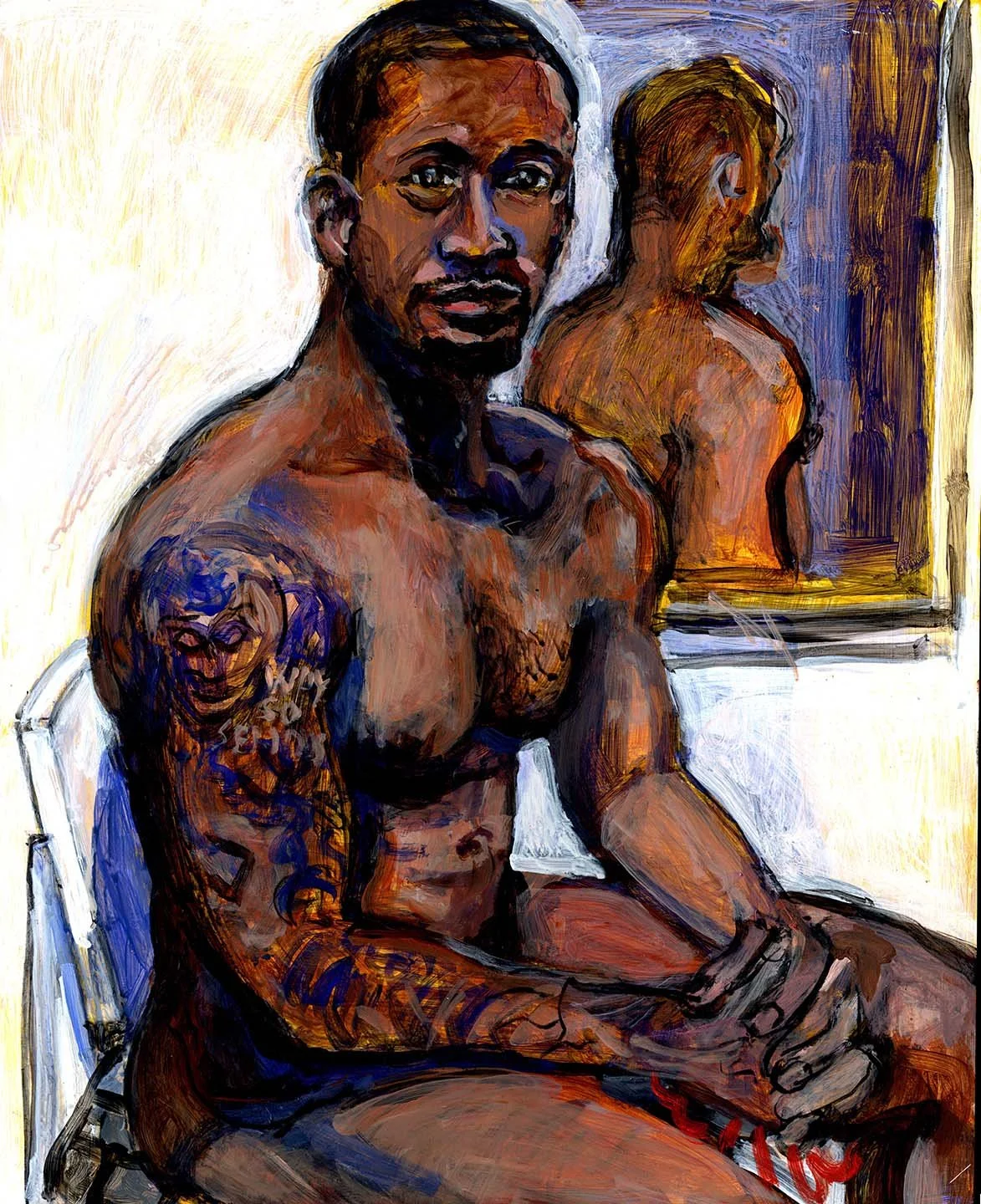 Man with an Arm Tattoo