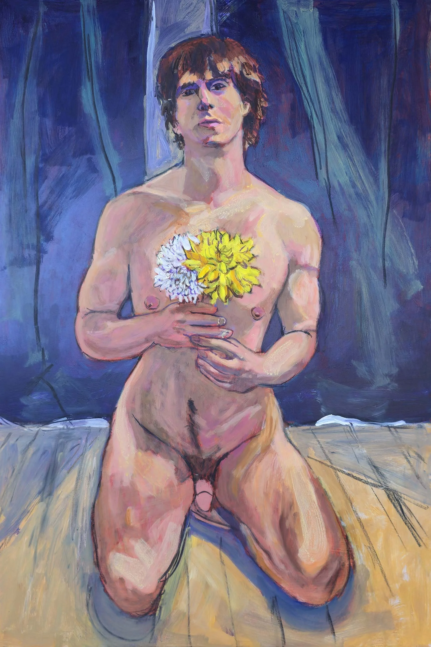 Robert with Flowers
