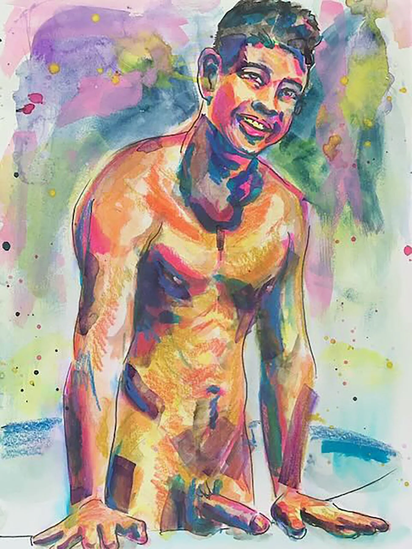 Luke Truong (Watercolor on archival board), 2026