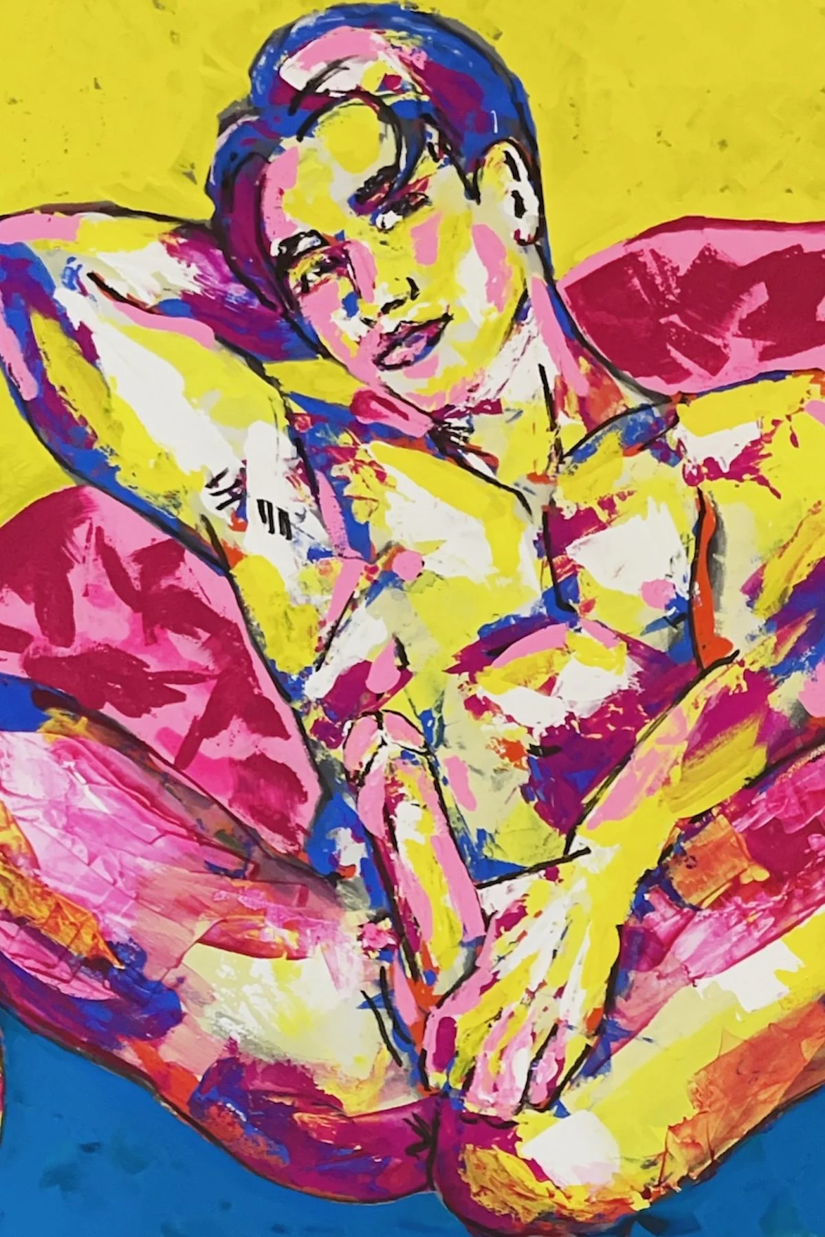 Jordan Young (Gouache on composite wood panel), 2025